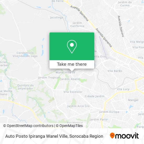 Auto Posto Ipiranga Wanel Ville map