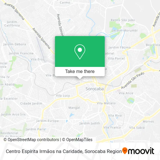 Centro Espírita Irmãos na Caridade map