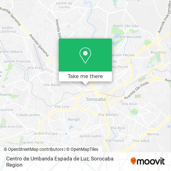 Centro de Umbanda Espada de Luz map