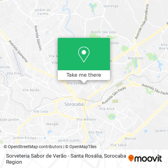 Sorveteria Sabor de Verão - Santa Rosália map