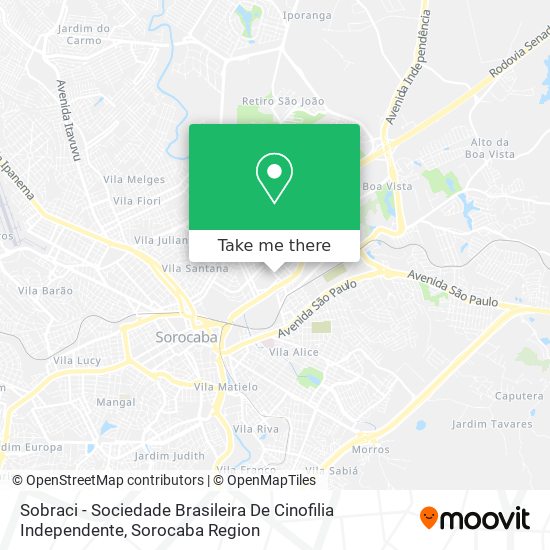 Sobraci - Sociedade Brasileira De Cinofilia Independente map