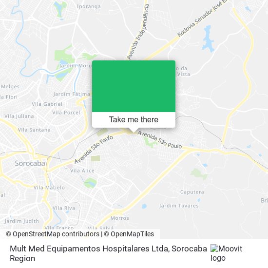Mult Med Equipamentos Hospitalares Ltda map