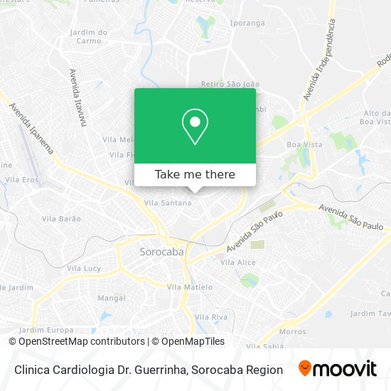 Clinica Cardiologia Dr. Guerrinha map