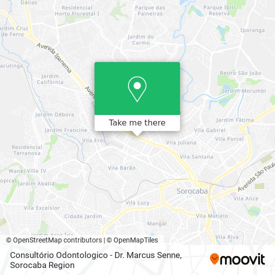 Consultório Odontologico - Dr. Marcus Senne map