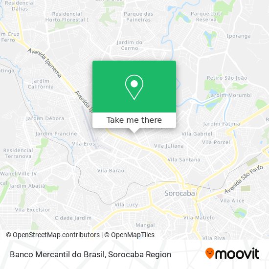 Banco Mercantil do Brasil map