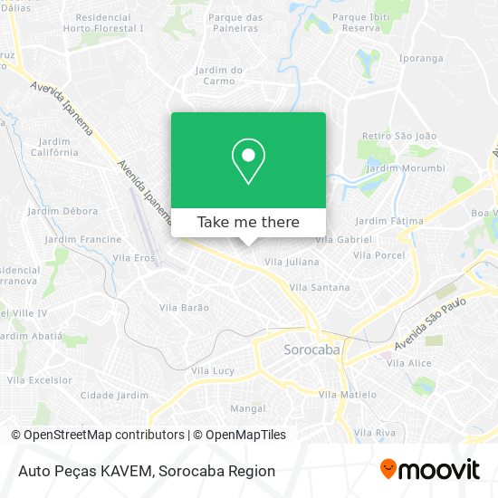 Auto Peças KAVEM map