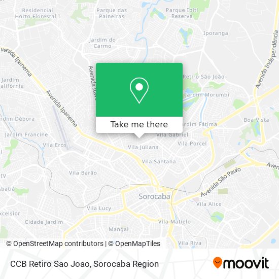 CCB Retiro Sao Joao map