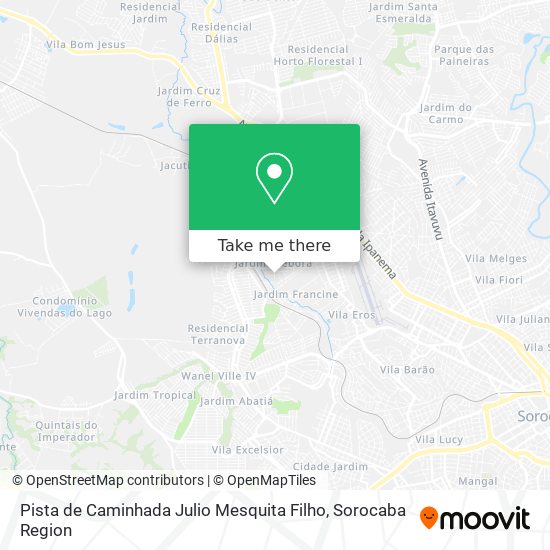 Pista de Caminhada Julio Mesquita Filho map