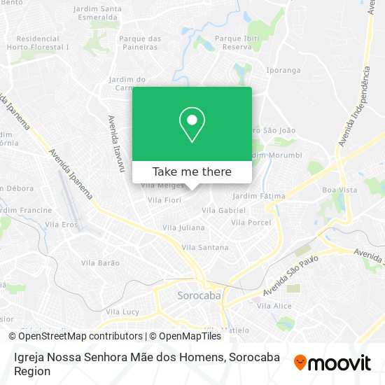 Igreja Nossa Senhora Mãe dos Homens map