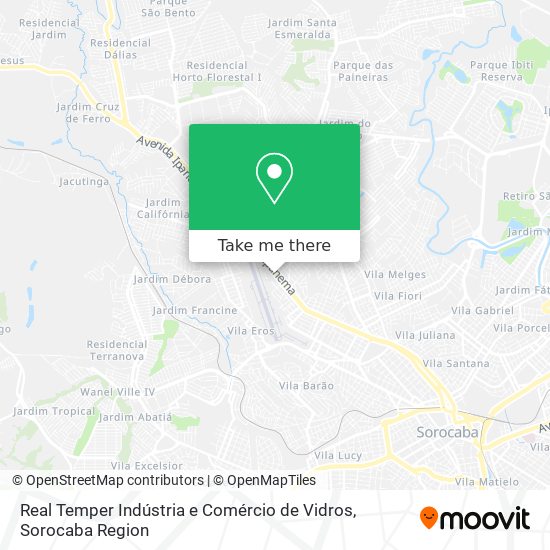 Real Temper Indústria e Comércio de Vidros map
