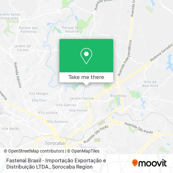 Fastenal Brasil - Importação Exportação e Distribuição LTDA. map