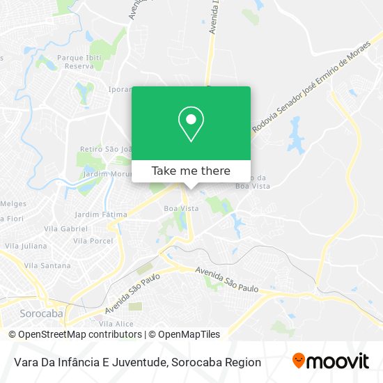 Vara Da Infância E Juventude map