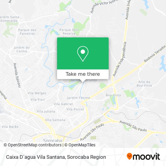 Caixa D`agua Vila Santana map