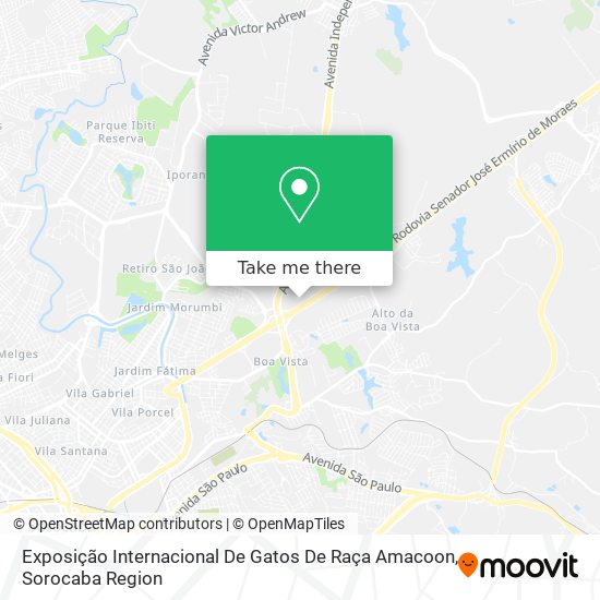 Exposição Internacional De Gatos De Raça Amacoon map