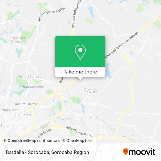 Mapa Bardella - Sorocaba