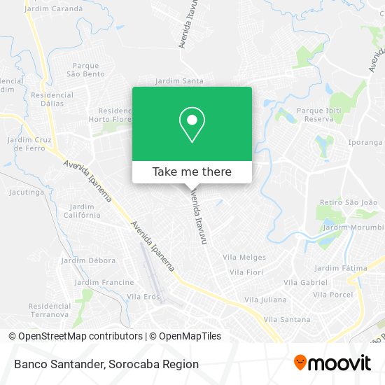 Banco Santander map