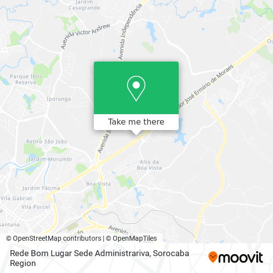 Mapa Rede Bom Lugar Sede Administrariva