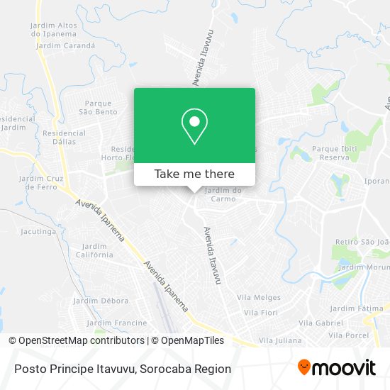 Posto Principe Itavuvu map