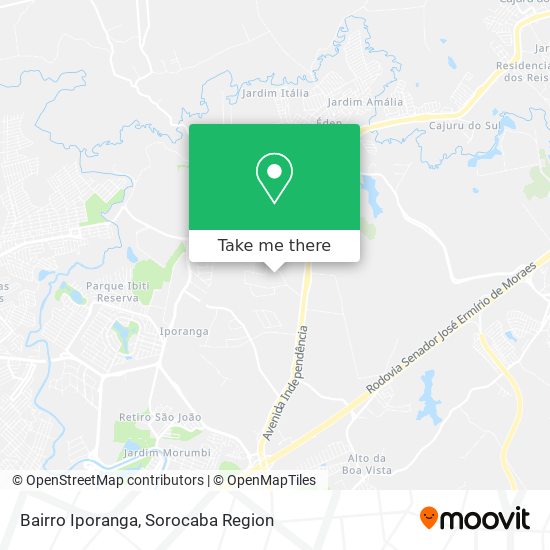 Bairro Iporanga map