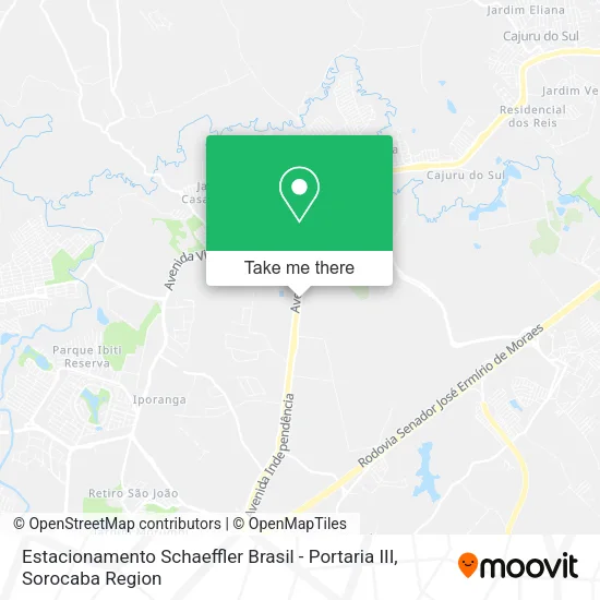 Estacionamento Schaeffler Brasil - Portaria III map