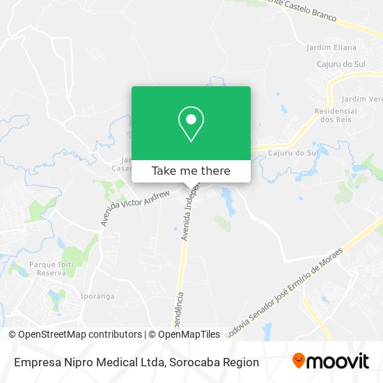 Empresa Nipro Medical Ltda map