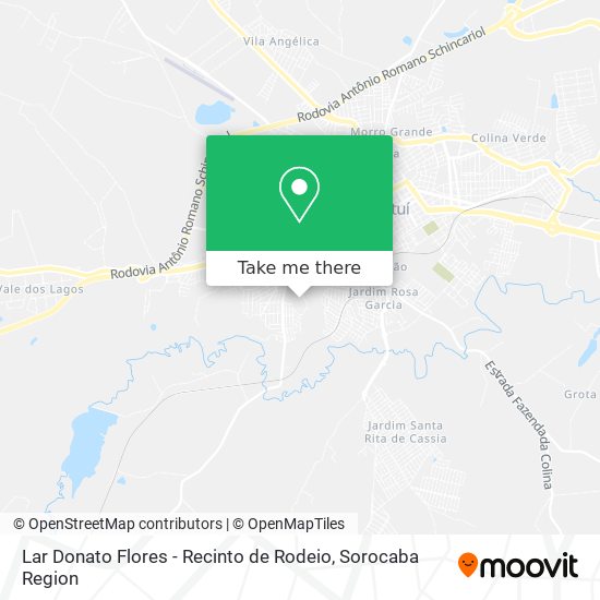 Lar Donato Flores - Recinto de Rodeio map