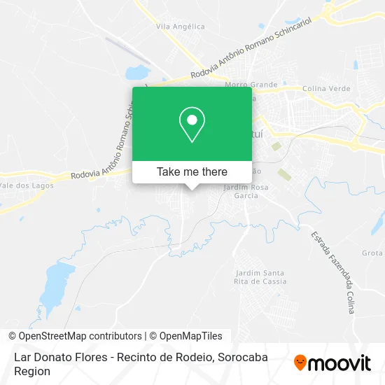Lar Donato Flores - Recinto de Rodeio map