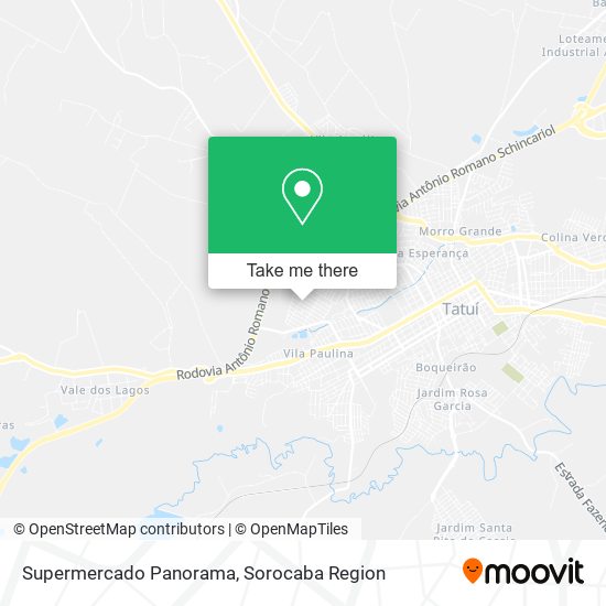 Supermercado Panorama map