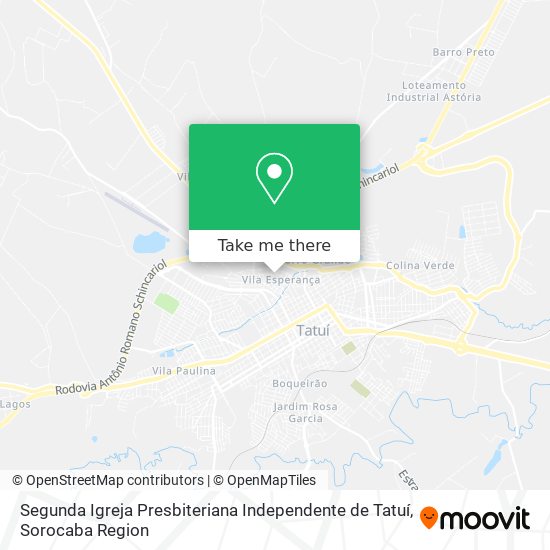 Segunda Igreja Presbiteriana Independente de Tatuí map