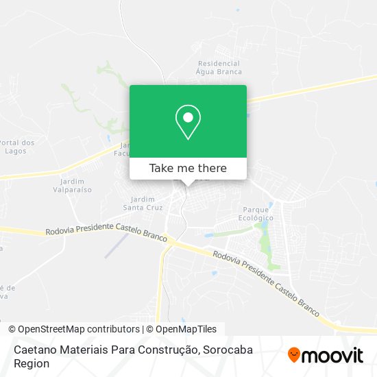 Mapa Caetano Materiais Para Construção