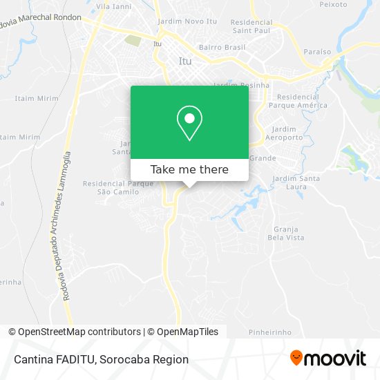 Cantina FADITU map