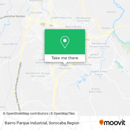 Mapa Bairro Parque Industrial