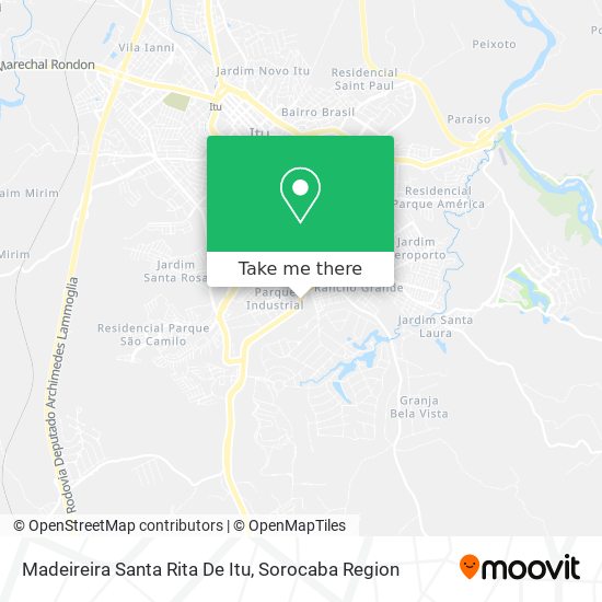 Madeireira Santa Rita De Itu map