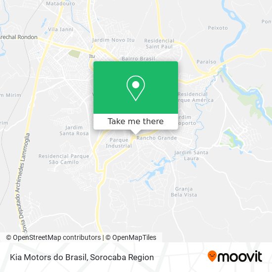 Kia Motors do Brasil map