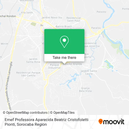 Emef Professora Aparecida Beatriz Cristofoletti Pionti map