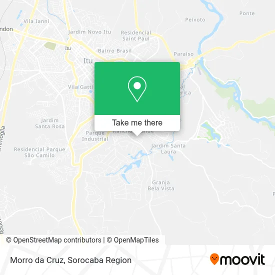 Morro da Cruz map