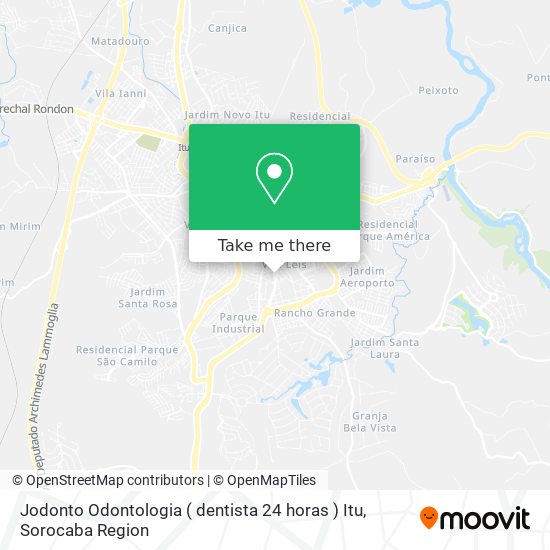 Jodonto Odontologia ( dentista 24 horas ) Itu map