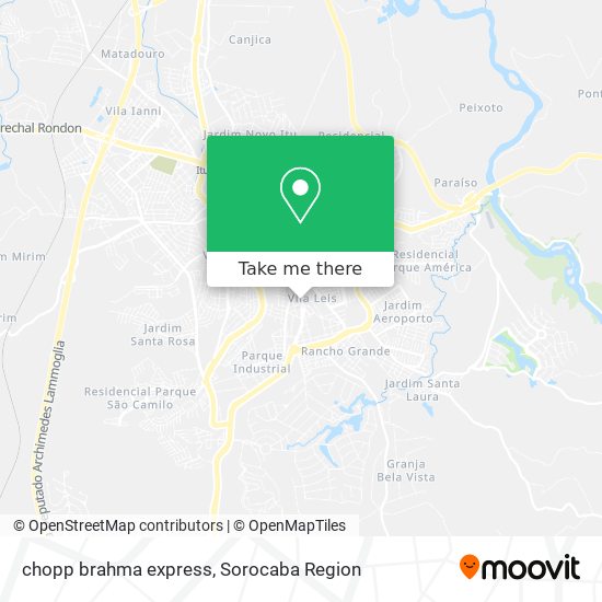 chopp brahma express map