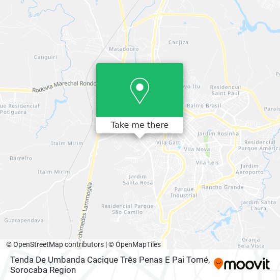 Tenda De Umbanda Cacique Três Penas E Pai Tomé map