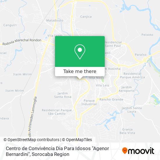 Centro de Convivência Dia Para Idosos "Agenor Bernardini" map