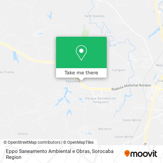 Mapa Eppo Saneamento Ambiental e Obras