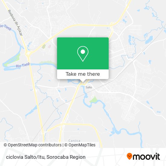 ciclovia Salto/Itu map