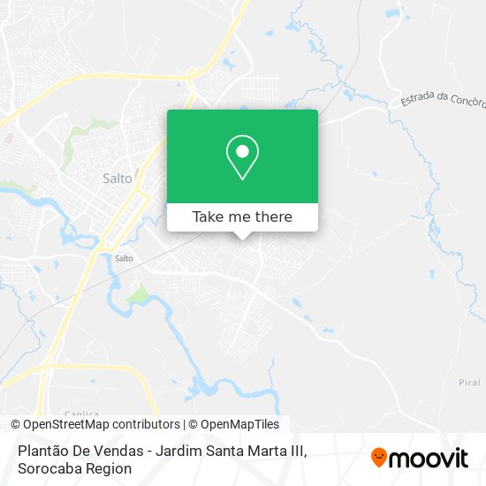 Plantão De Vendas - Jardim Santa Marta III map