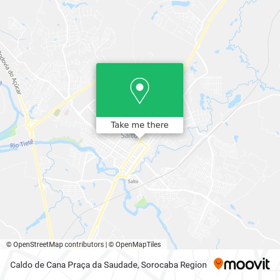 Caldo de Cana Praça da Saudade map