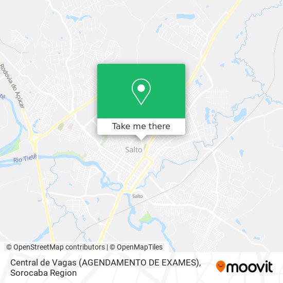 Central de Vagas (AGENDAMENTO DE EXAMES) map