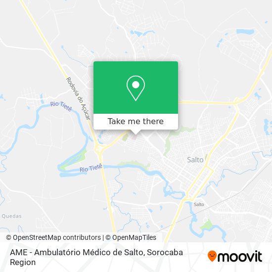 AME - Ambulatório Médico de Salto map