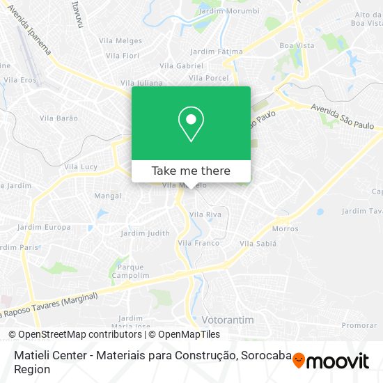 Matieli Center - Materiais para Construção map