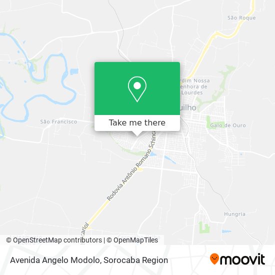 Mapa Avenida Angelo Modolo