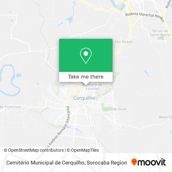 Cemitério Municipal de Cerquilho map