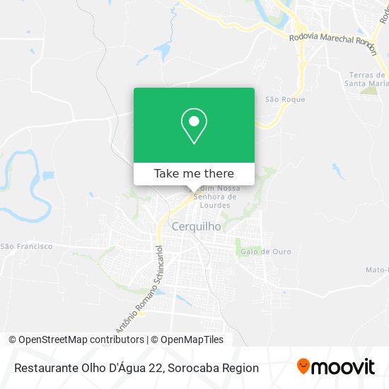 Mapa Restaurante Olho D'Água 22